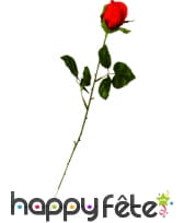 Rose rouge en soie artificielle