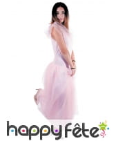 Robe rose unie de princesse pour femme, image 1