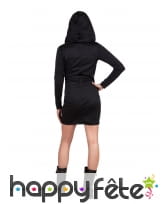 Robe squelette à capuche pour ado, image 1