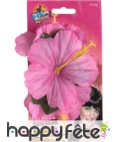 Rose style hawaï mauve cheveux, image 1