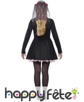 Robe Skull jour des morts pour adolescente, image 1