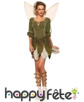 Robe verte de fée pour femme adulte
