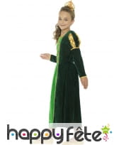 Robe verte de princesse médiévale pour enfant, image 1