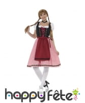 Robe vichy mi-longue de bavaroise