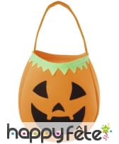 Sac à bonbons citrouille pour enfant