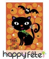 Sacs à bonbons décoré d'un chat noir