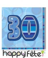 Serviettes âge bleues, noires ou roses, image 5