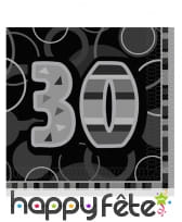 Serviettes âge bleues, noires ou roses, image 6