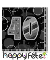 Serviettes âge bleues, noires ou roses, image 9