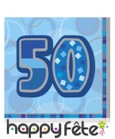 Serviettes âge bleues, noires ou roses, image 11