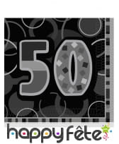 Serviettes âge bleues, noires ou roses, image 12