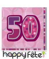 Serviettes âge bleues, noires ou roses, image 13