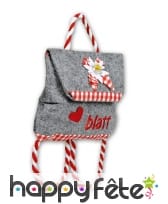 Sac à dos gris de bavarois