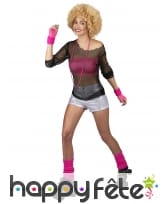 Short argenté disco pour adulte, image 1