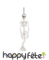 Squelette avec queue de sirène à suspendre, 40cm