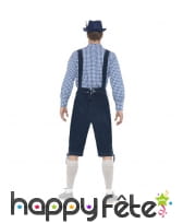 Salopette bavaroise bleue traditionnelle, homme, image 2