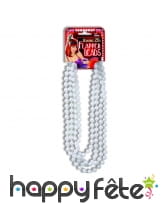 Sautoir blanc de 182cm