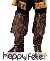 Sur-bottes marron craquelées