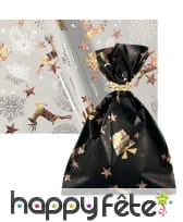 Sachet cadeau avec motifs festifs de Noël, image 1