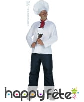 Set cuisinier composé de : coiffe/foulard/casaque