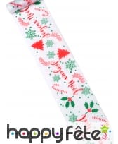 Sur-chemin de table imprimé Joyeux Noël