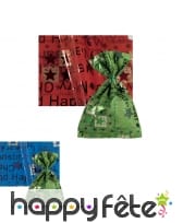 Sachet cadeau Happy Christmas