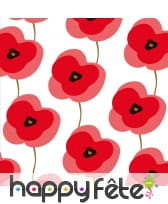 Serviettes coquelicot rouge