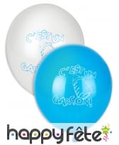 Sachet de 10 ballons c'est un garçon, image 1