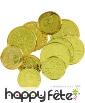 Sachet de 12 fausses pièces d'or
