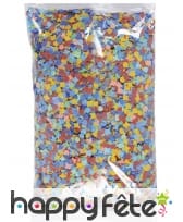 Sachet de 1kg confettis multicolores