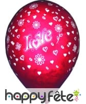 Sachets de 100 ballons "I love you"