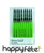 Set de 10 Pinceaux de maquillage Grim tout