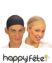 Set de 2 calottes pour perruques (chair-noir)