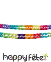 Set de 2 guirlandes colorées en papier