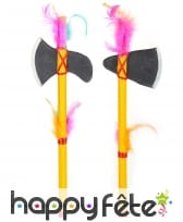 Set de 2 tomahawks en plastique