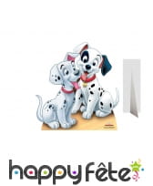 Silhouette de 2 chiots des 101 dalmatiens