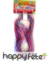 Sac de 30 scoubidous paillettes assorti (80 cm)