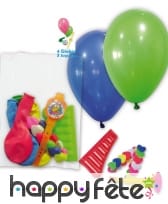 Sachet de 4 ballons avec petit jouet, image 1