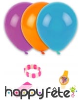 Sachet de 4 ballons avec petit jouet