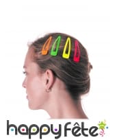 Set de 4 Barrettes colorées pour cheveux