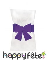 Sachet de 6 noeuds pour chaise intissée violet