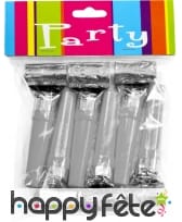 Sachet de 6 sans-gêne argentés