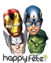 Set de 6 masques Avengers en carton