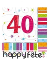 Serviettes d'anniversaire avec âge imprimé, image 4