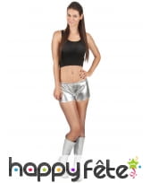 Shorty disco argenté