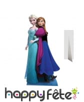Silhouette de Anna et Elsa en carton taille réelle