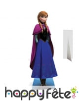 Silhouette de Anna reine des neiges en carton