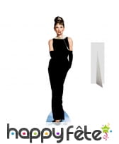 Silhouette de Audrey Hepburn en robe de soirée