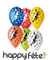 Sachet de ballons motifs football
