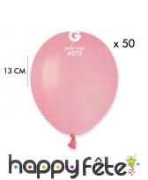 Sachet de ballons unis de naissance, 13 cm, image 2